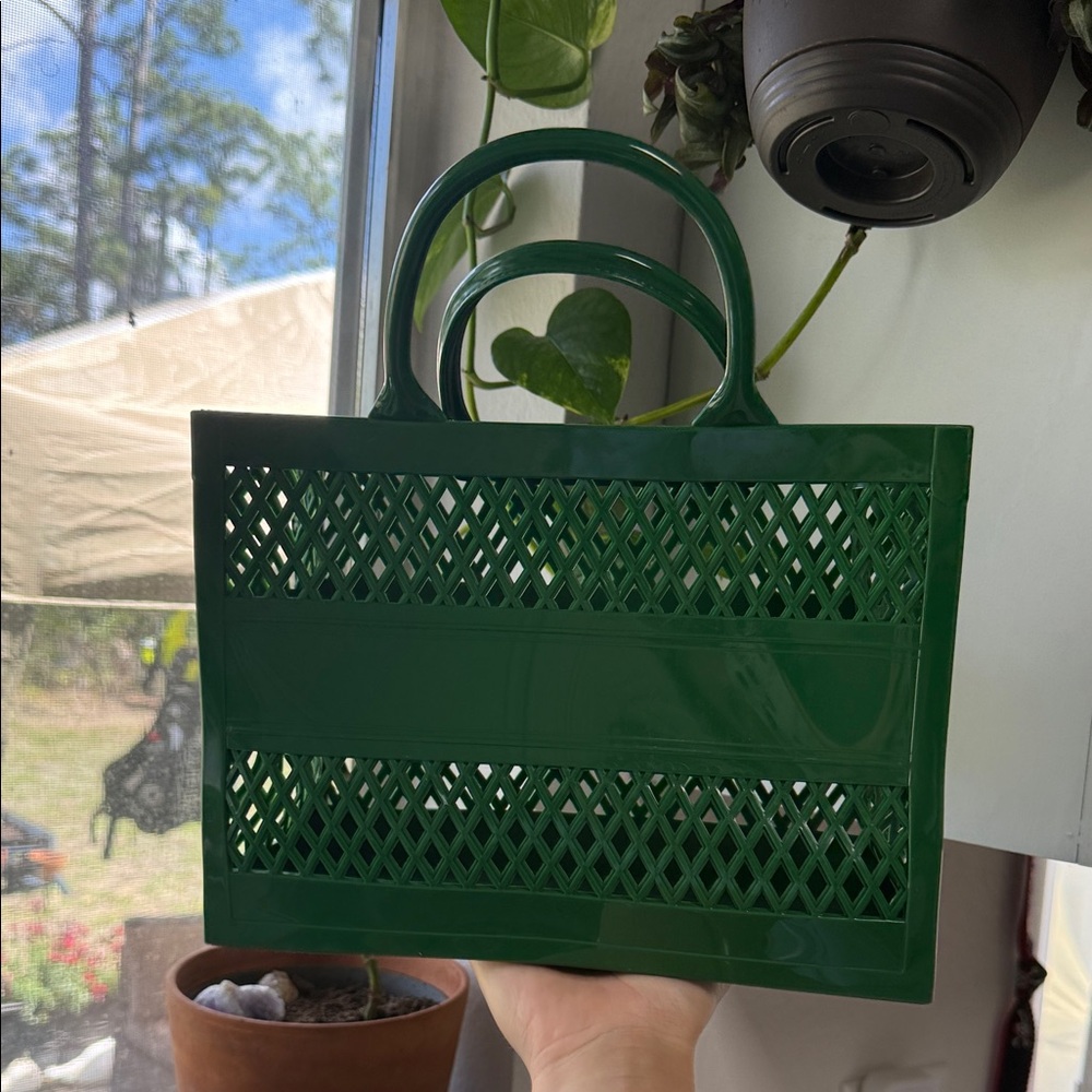 Chic Dark Green Tote Bag